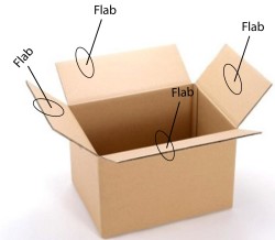 4 Flab karton box